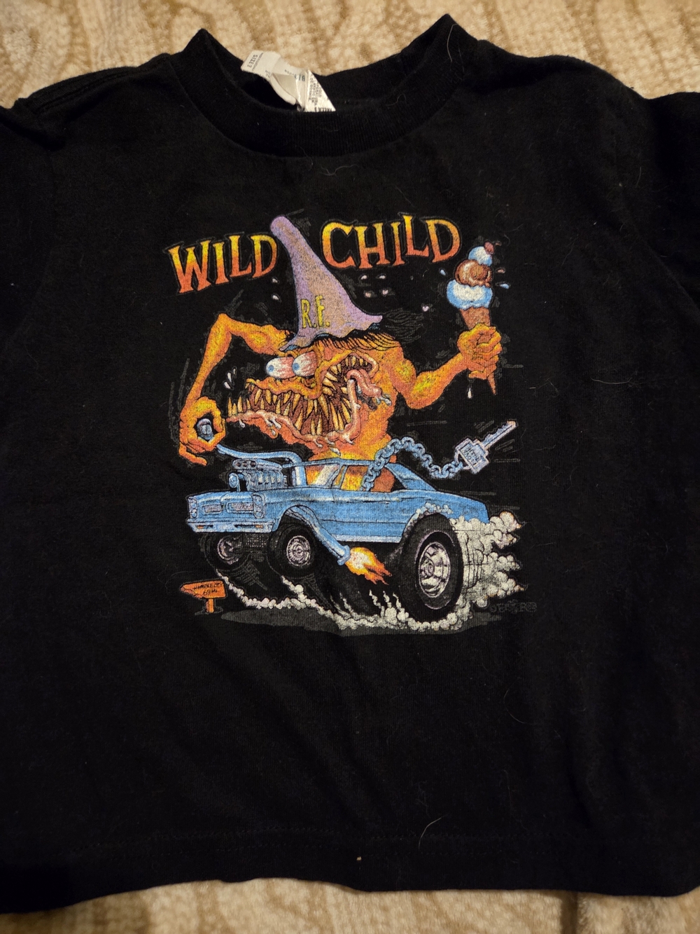 Rat Fink Birthday Toddler Tee -- Well Loved But Good Condition